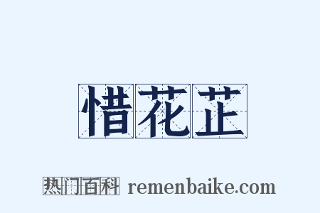 惜花芷是什么意思的图片